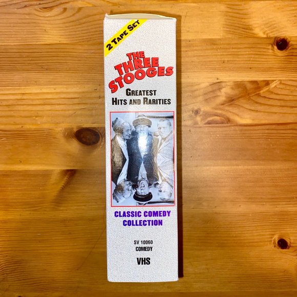 Vintage The Three Stooges Greatest Hits and Rarities VHS, 1999, 2-Tape Set TV - Picture 3 of 4
